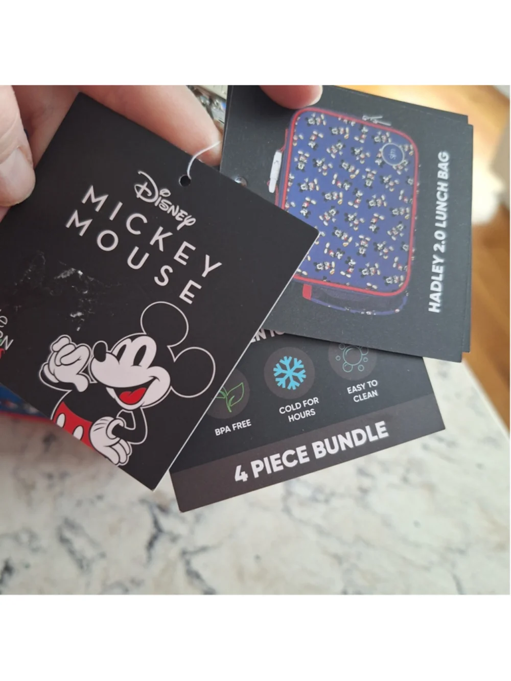 NEW Simple Modern Disney Hadley 2.0 Lunch Box 4-Piece Set Mickey Mouse Ice Pack